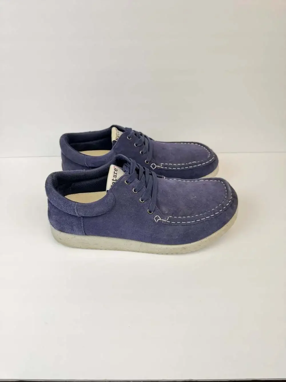 Nature Footwear Arne Blue Suede Moc-Toe Sneakers Men's Size 12